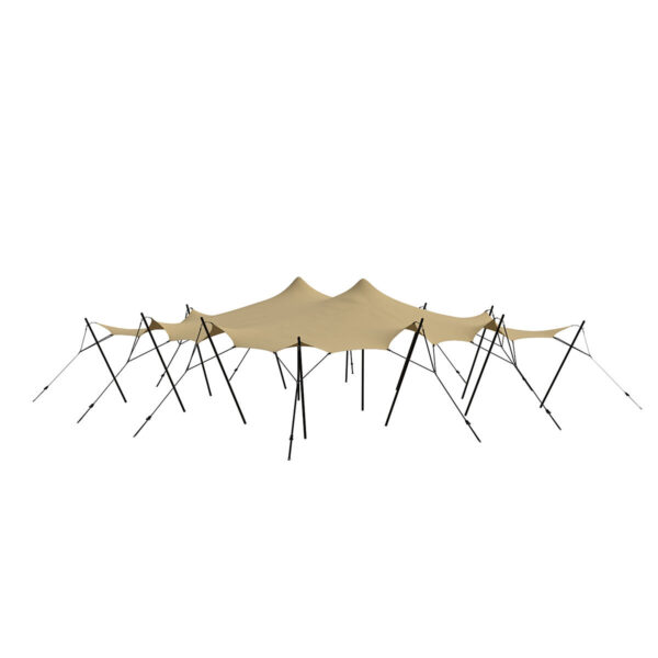 Stretch telt 9x12m - SAND - Komplet - Sand