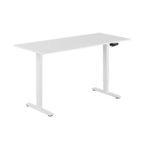 ECO Hæve/Sænkebord manuelt 160x70cm-ECO Hæve/Sænkebord manuelt 160x70cm  HVID-HVID