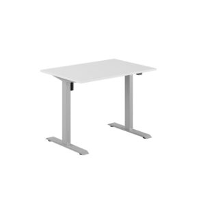 EASY Hæve/Sænkebord m/1 motor 100x70cm-EASY Hæve/Sænkebord m/1 motor 100x70cm  HVID-GRÅ