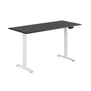 ECO Hæve/Sænkebord manuelt 160x70cm-ECO Hæve/Sænkebord manuelt 160x70cm  SORT-HVID