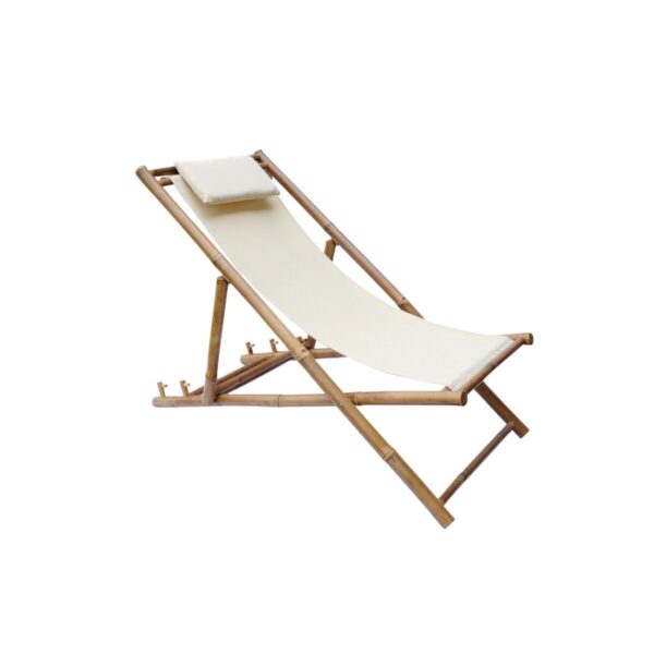 Bambus Strandstol - RÅhvit