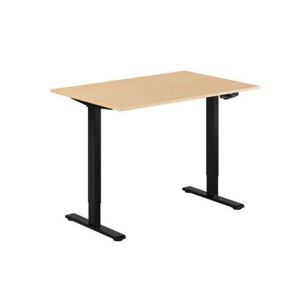 ECO Hæve/Sænkebord manuelt 120x80cm-ECO Hæve/Sænkebord manuelt 120x80cm  BØG-SORT