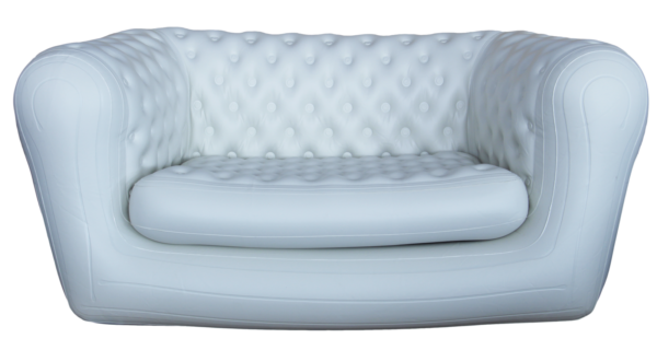 Oppustelig sofa for 2 personer - Hvit