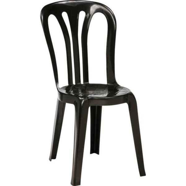 Caféstol - Øko - Plast - Svart