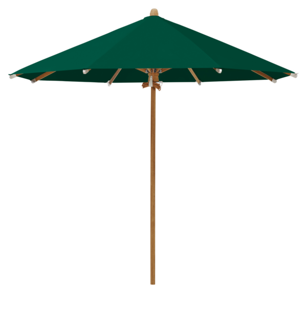 Teakwood Treparasoll Ø300cm uten frisekant - Aloe