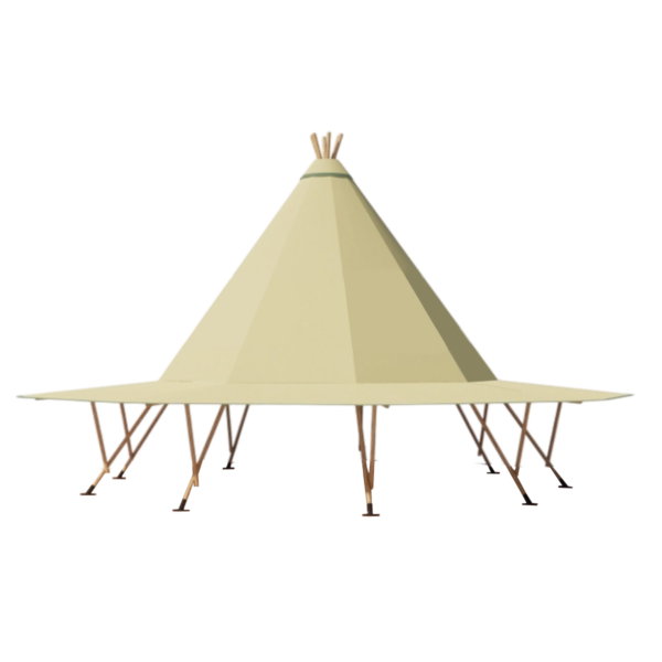 Teepee 10,5x10,5m Canvas - Khaki