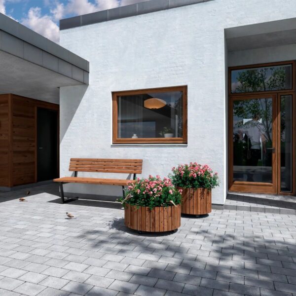 Relax Benk inkl. hengende bord ThermoWood® - Bilde 5