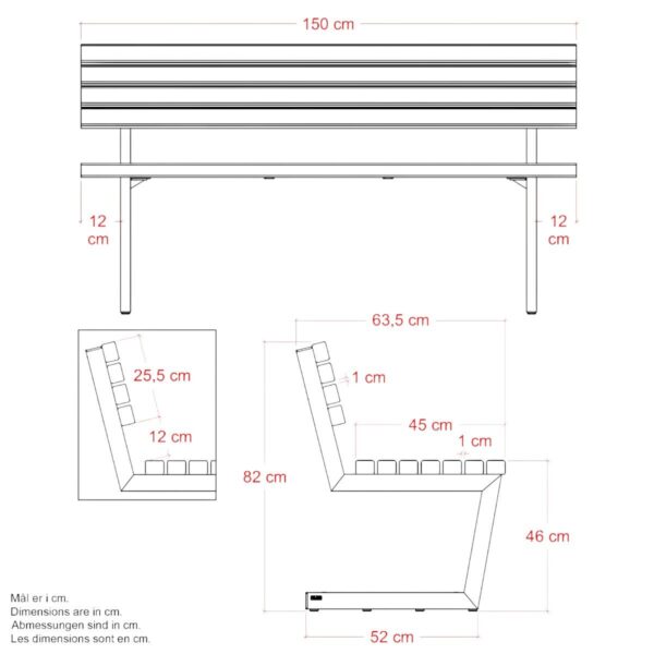 Relax benk ThermoWood® - Bilde 2