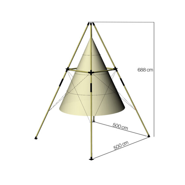 Kjegle 5x5m - Bilde 2