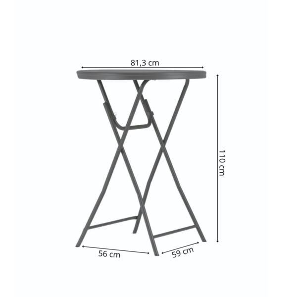 Zown NC - klappbord Cocktail Ø80cm inkl. stretchduk - Bilde 2
