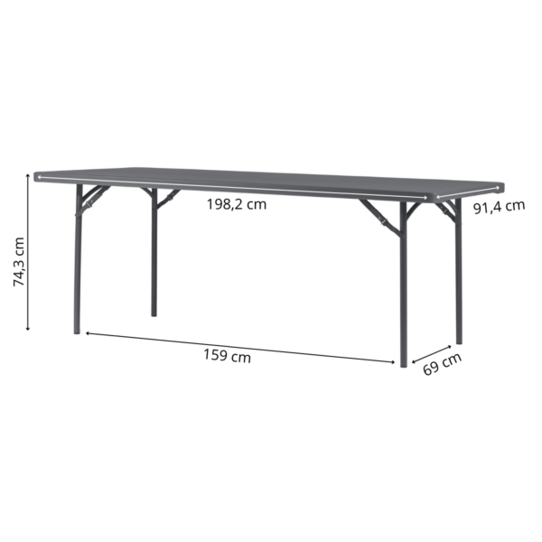 Zown New Classic - klappbord XXL 200x90 cm - Bilde 2