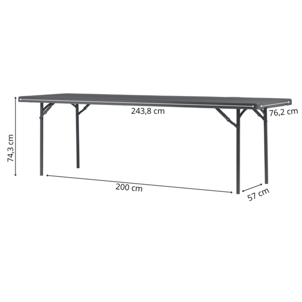 Zown New Classic - sammenleggbord XL 240x76 cm - Bilde 2