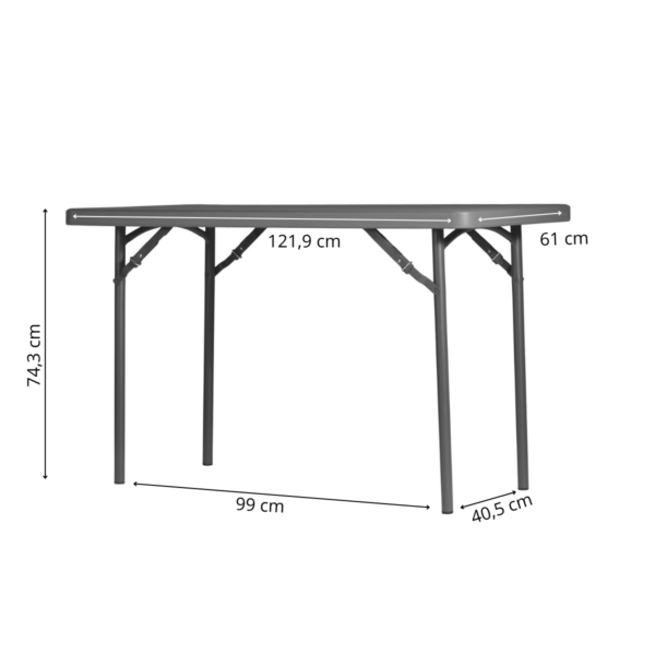Zown New Classic - sammenleggbart bord L120x60 cm - Bilde 2