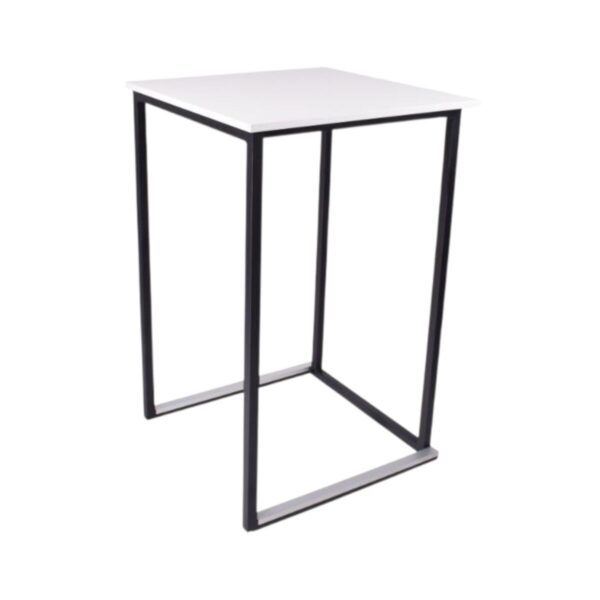 Square Ståbord 70x70cm - Sort-hvit