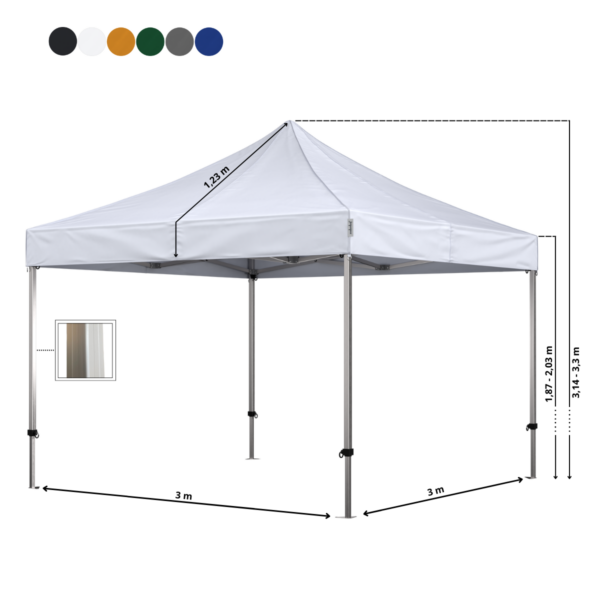 Quick-up telt Komplet 3x3m Premium Plus - Bilde 2