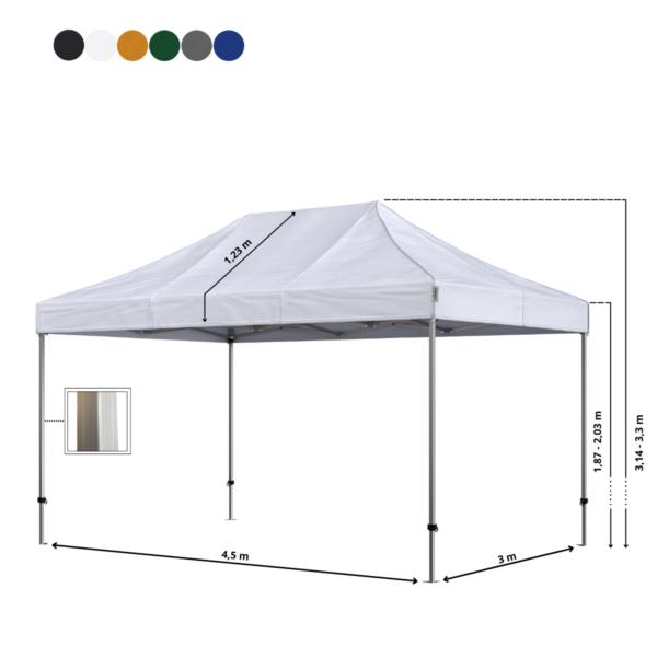Quick-up telt Komplet 3x4,5m Premium Plus - Bilde 4