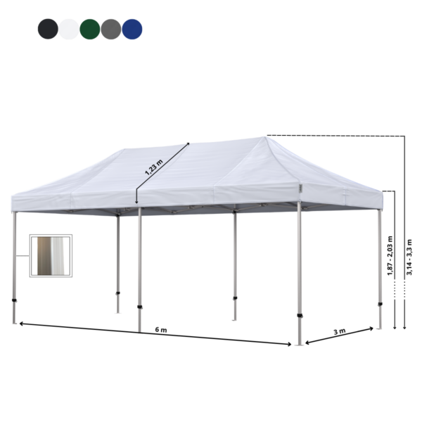 Quick-up telt Komplet 3x6m Premium Plus - Bilde 3