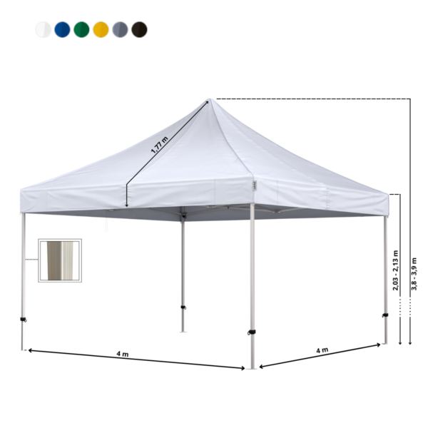 Quick-up telt Komplet 4x4m Premium - Bilde 5