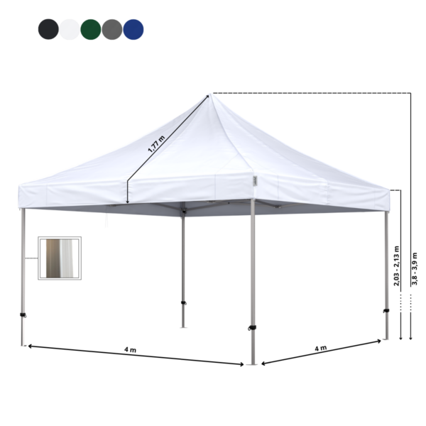 Quick-up telt Komplet 4x4m Premium Plus