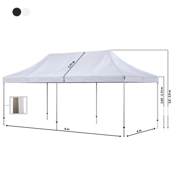 Quick-up telt Komplet 4x8m Premium Plus - Bilde 3