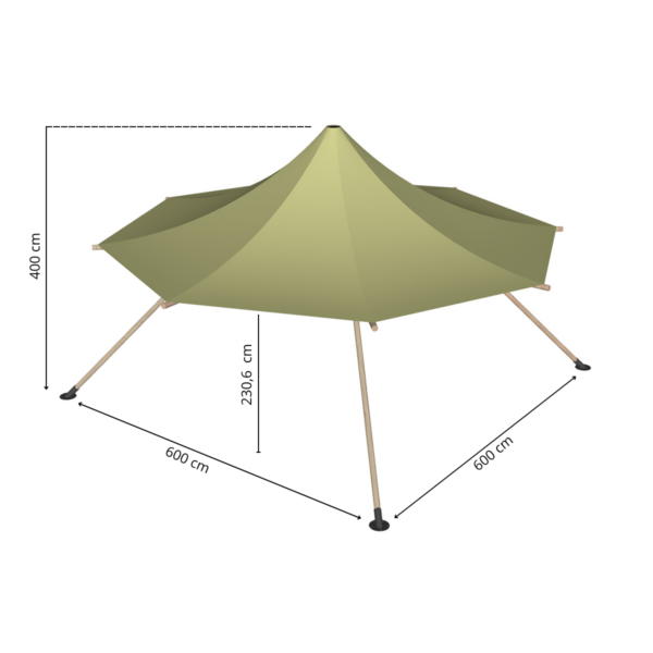 Timber Top 6x6m - Bilde 2
