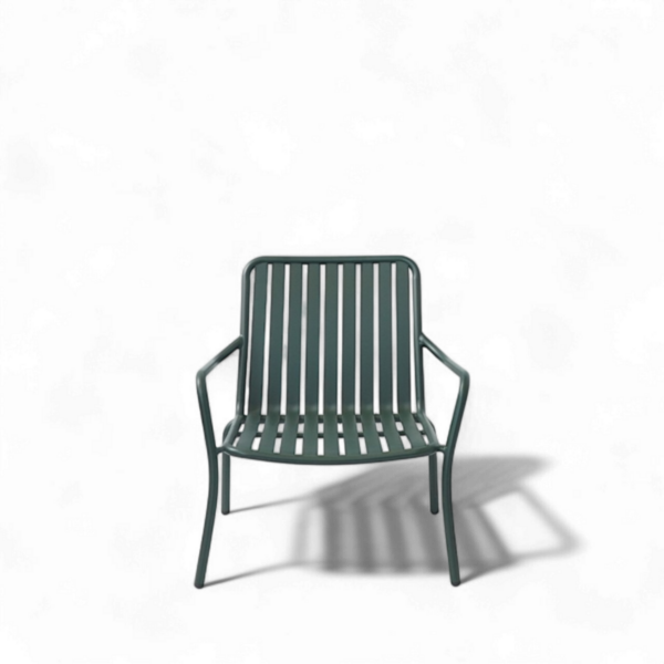 Stabelbar loungestol, metall - Bilde 4