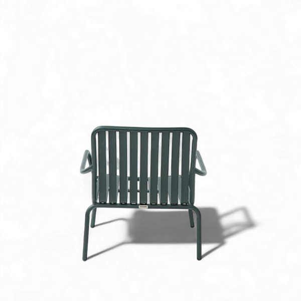 Stabelbar loungestol, metall - Bilde 2