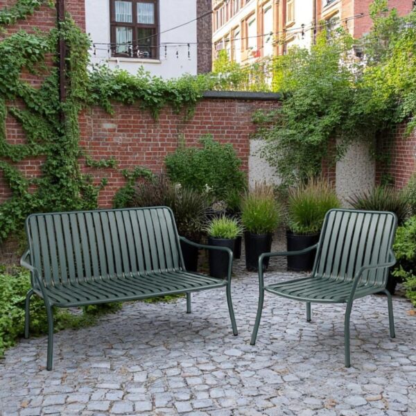 Lounge-sofa i metall, stapelbar - Bilde 3