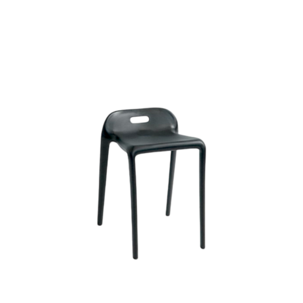 Stol, stapelbar - Svart