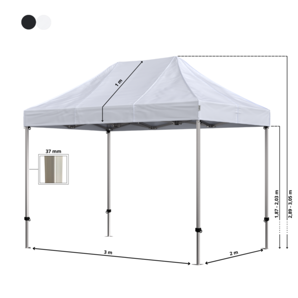 Quick-up telt Komplet 2x3m Premium