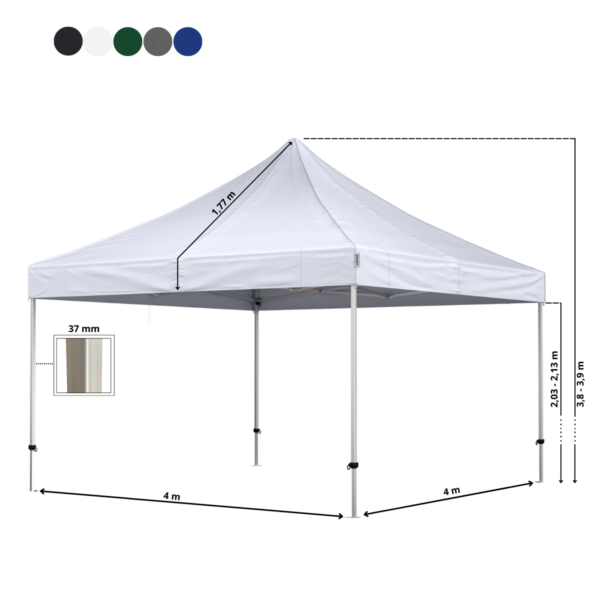 Quick-up telt Komplet 4x4m Premium - Bilde 3