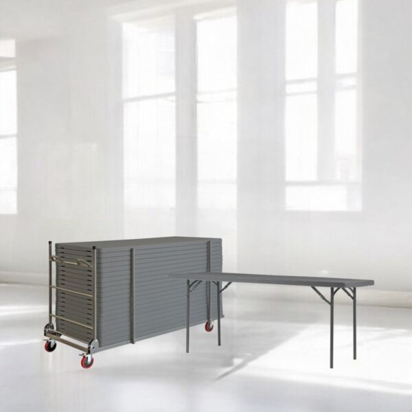 20 Zown XL180 sammenleggbare bord inkludert bordvogn