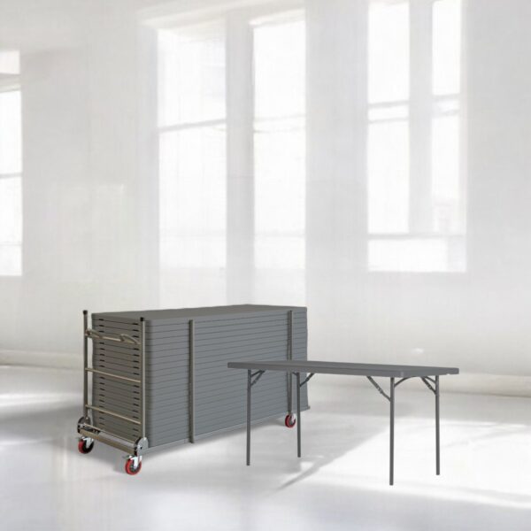 20 Zown XL150 sammenleggbare bord inkludert bordvogn