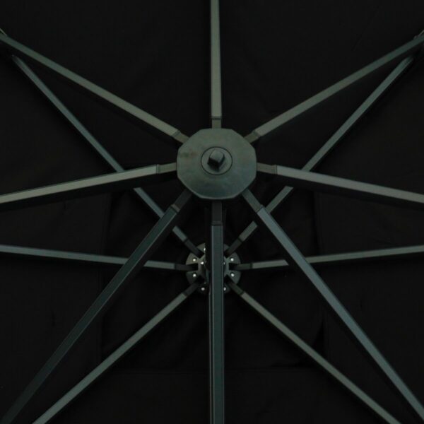Hjørneparasol v.2 3x3m 280gr/m2 polyesterduk - NY - Bilde 15