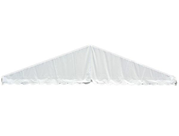 Gavltrekant 12m hvit PVC