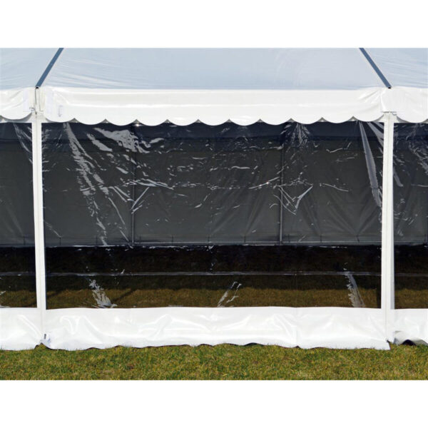 Side 2,2m hvit - lyn - panorama, hvit PVC