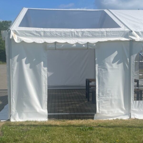 Side 2,2m - kd/dør, hvit PVC