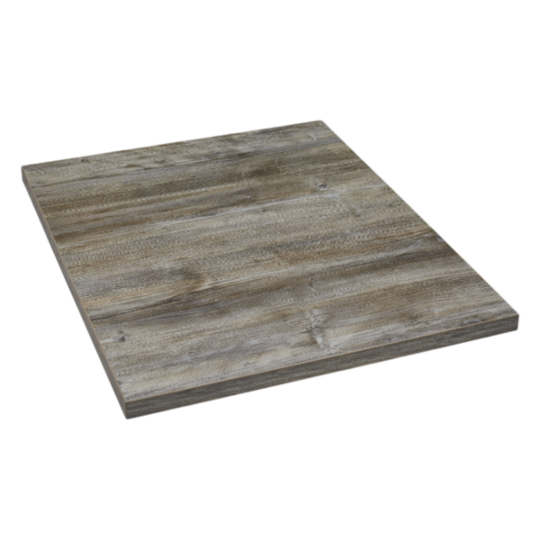 Vintage Furu bordplate firkantet Exteriolit - 70x70 cm