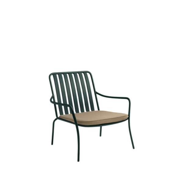 Putetil loungestol metall - Beige