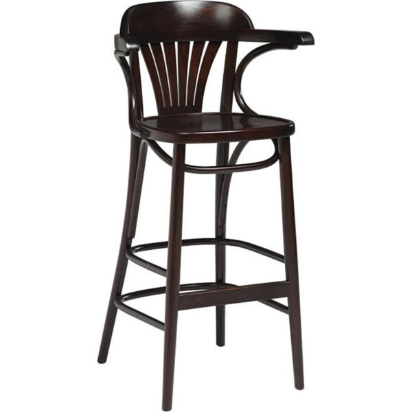Classic Barstol med ryggstøtte med setehøyde 80cm - Wenge