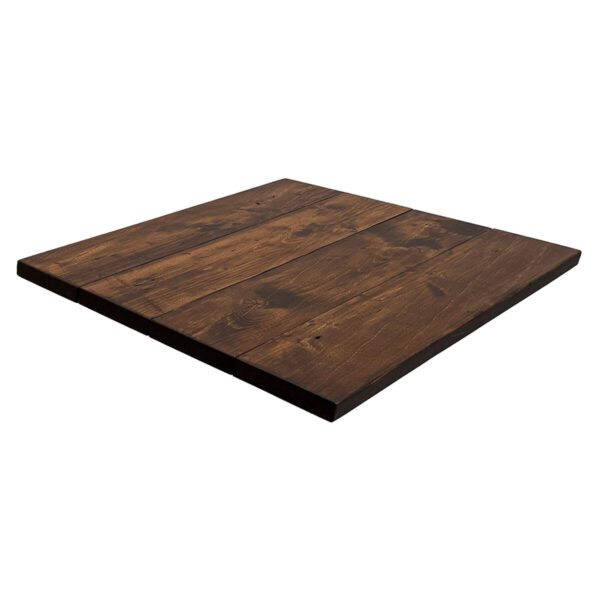 Wallpipe innendørs bordplate 70x70cm - Brun-lakk