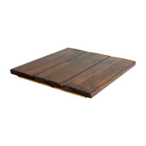 Wallpipe innendørs bordplate 60x60cm - Brun-lakk