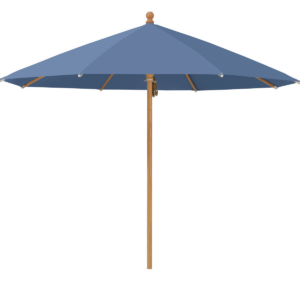 Piazzino Ø300cm uten frikant - Blå