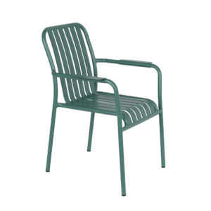 Rimini metal stol, stabelbar - Kbh-grøn