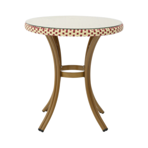 Paris Bord - Flet - Rød-beige