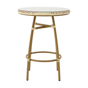 Paris Ståbord - Flet - Rød-beige