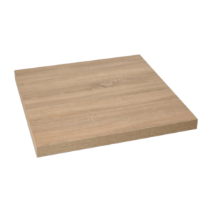 Sawcut Oak bordplade firkantet DuroLight - 70x70 cm