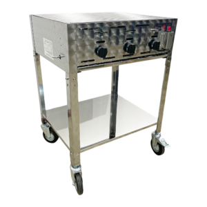 Gasgrill 3 bluss m/rist 30-37mb - Komplett stativ med hjul
