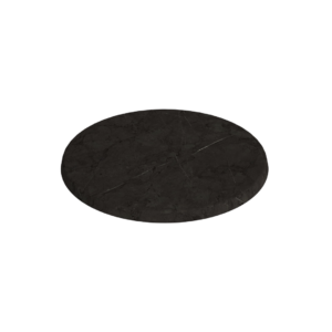 Grå marmorlook bordplade rund - ø60 cm