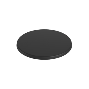Sort bordplade rund - ø60 cm